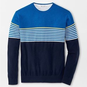 Peter Millar Men’s Crew Striped Sweater Size L